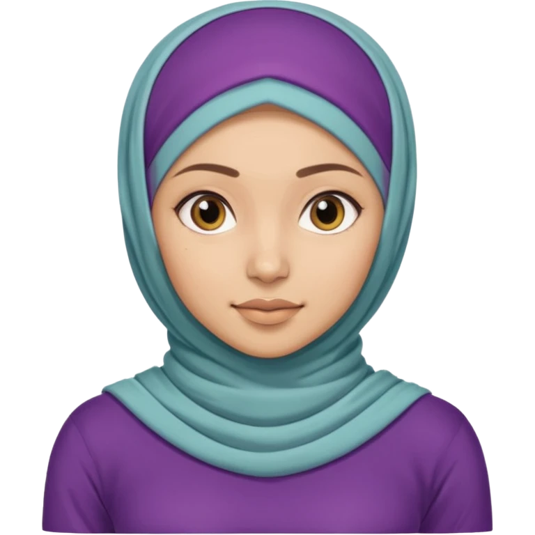 High resolution girl wearing a hijab and is a fitness trainer emoji