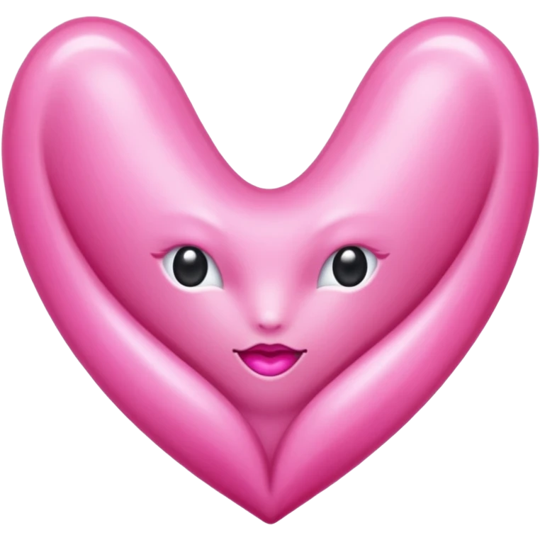 pink vulva with appearing moist emoji
