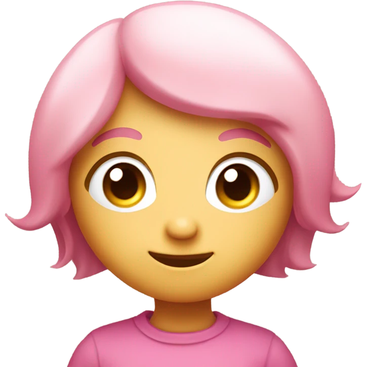 Pink cute emoji