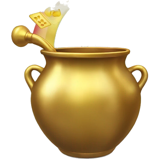golden pot end of rainbow poker cips emoji