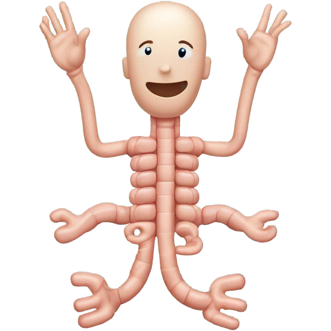 Gi tract saying hi emoji