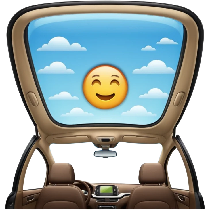 Panoramic sunroof emoji