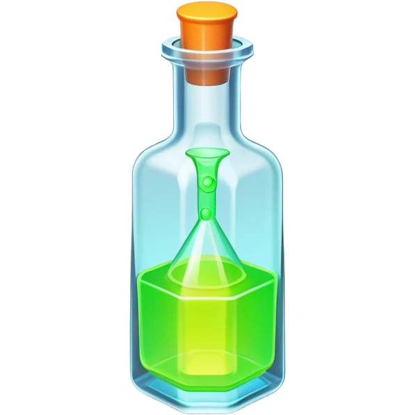 Clash of Clans aesthetic: Cinematic Playful Sci-fi Health Potion Emoji, rendered in a 3D vector-style similar to standard emojis with minimal shading and bold, simplified shapes. A compact, futuristic vial with a glowing neon liquid and sleek contours, softly glowing with a healing cosmic charm. Simplified yet unmistakably iconic, highly detailed and consistent, glowing with a soft radiant glow and high shine. Stylized with a touch of futuristic alchemy and a soft glowing outline, capturing the essence of a vital energy elixir with a playful, interstellar spirit! emoji