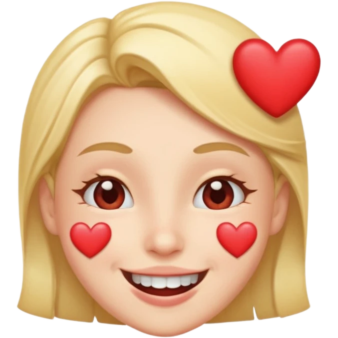 smiling face with hearts, winking emoji