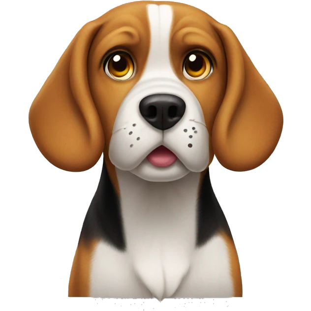 Beagle mad emoji