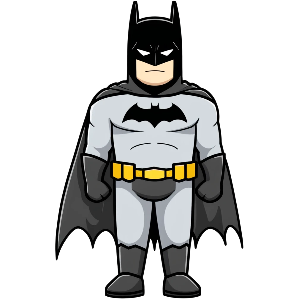 Full body Rick Owen Batman emoji