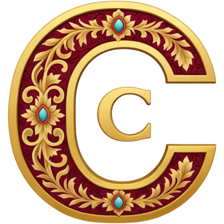  c made out of persian carpet texture emoji