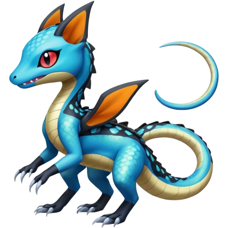 Meloetta-Dewott-Salandit-Nargacuga-Pokémon-Fakémon-fusion-hybrid-creature emoji