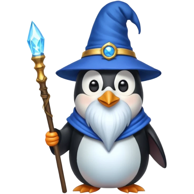 Penguin Wizard emoji