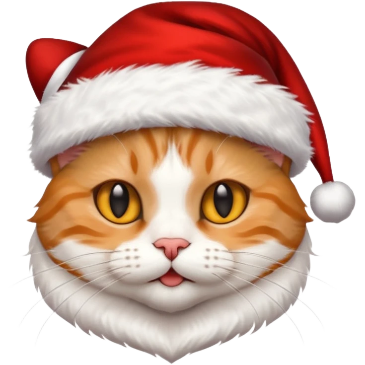 Gato real navideño  emoji
