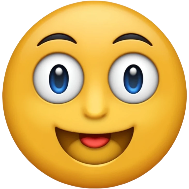 emoji cu un pupic albastru  emoji