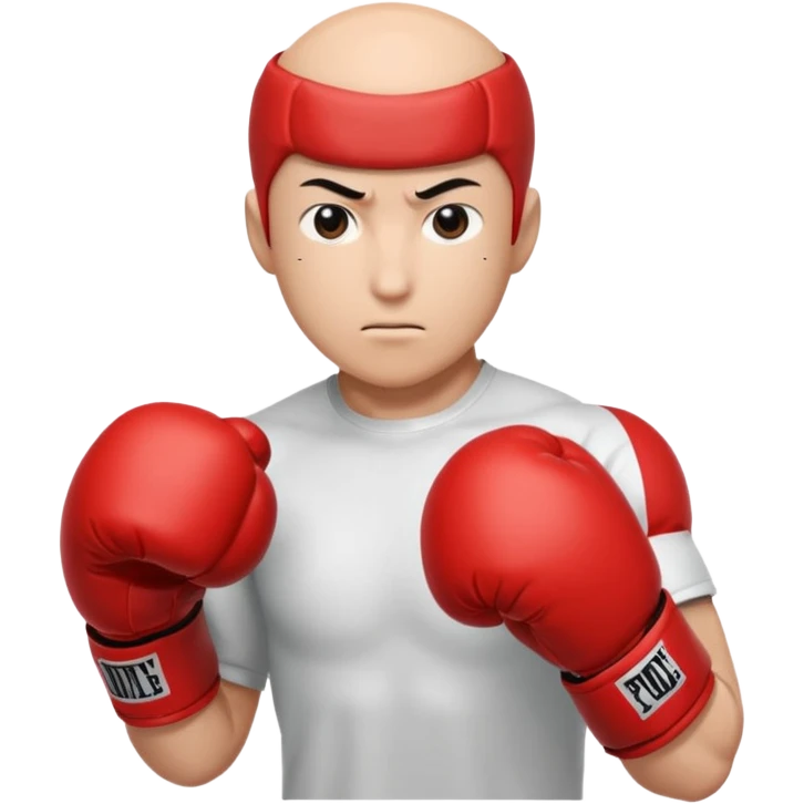 Saitama red hand punch with boxing glove emoji