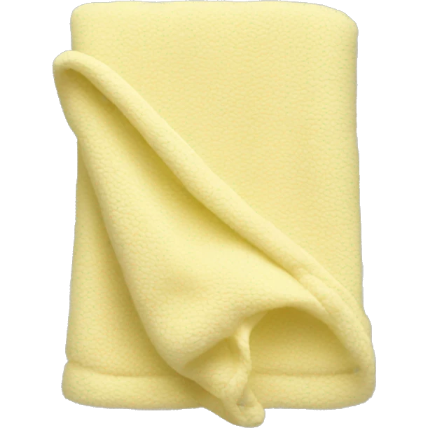 folded light yellow baby blanket emoji