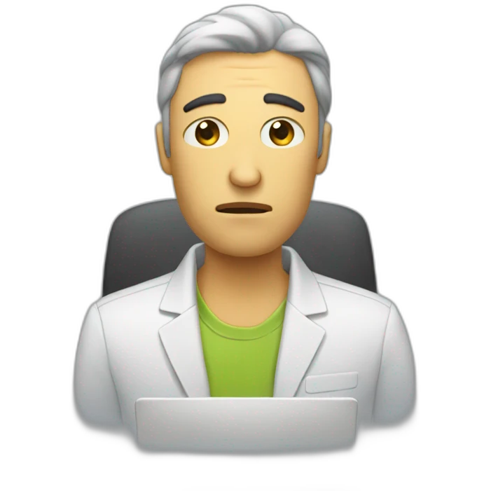 Computadora-sad-work emoji