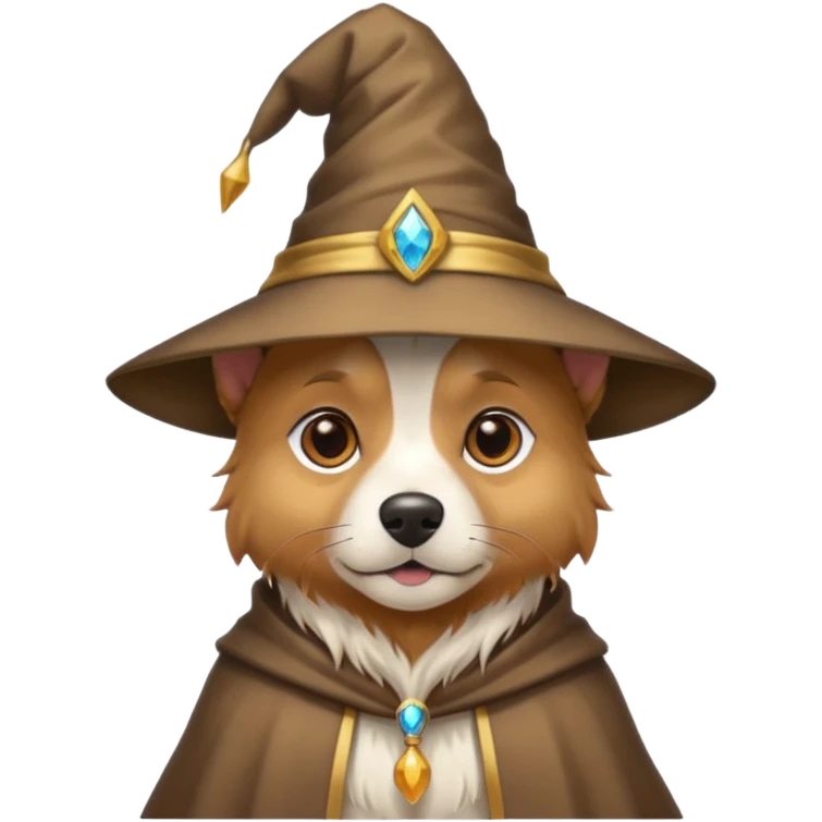 Dog wizard emoji