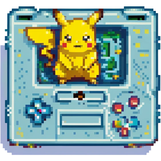 pikachu retro video game look emoji