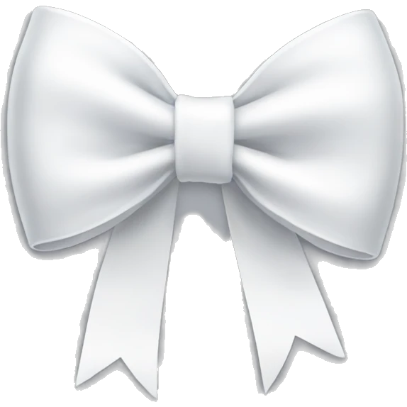 White bow emoji