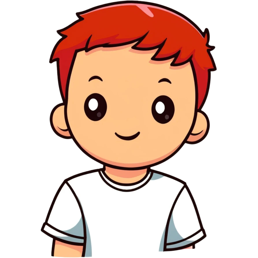 Boy with red hair emoji