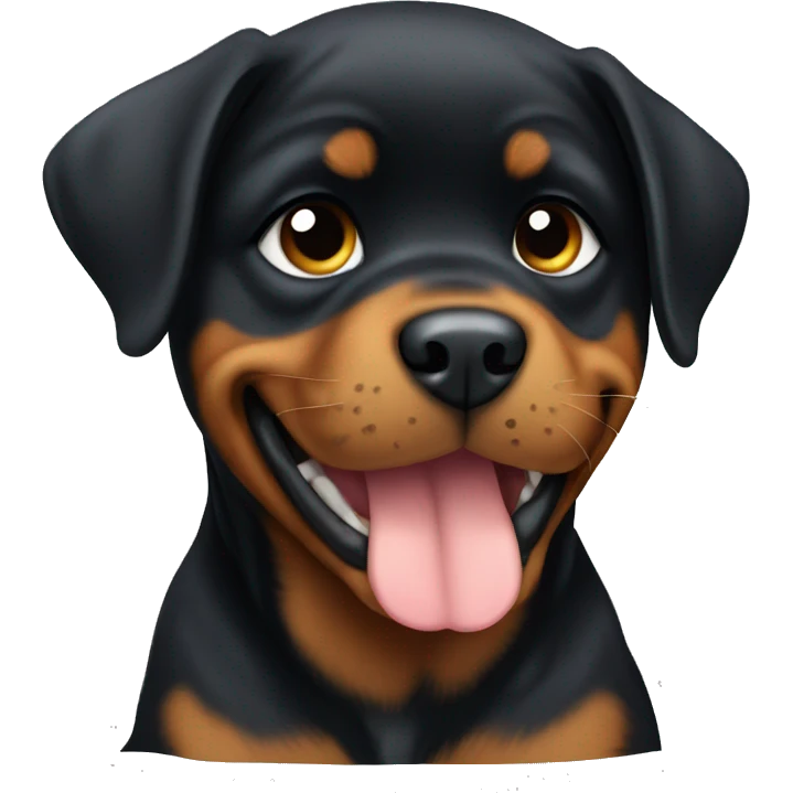 Rottweiler puppy  emoji