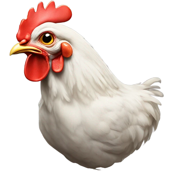 chicken with a tennis ball  emoji