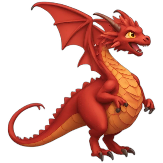 Dracofeu rouge emoji
