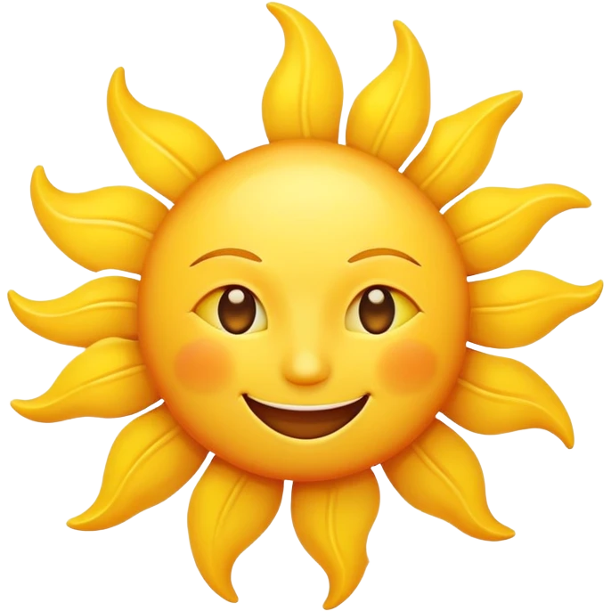 smiling sun emoji