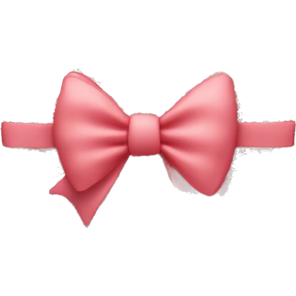 Heart with bow lace emoji