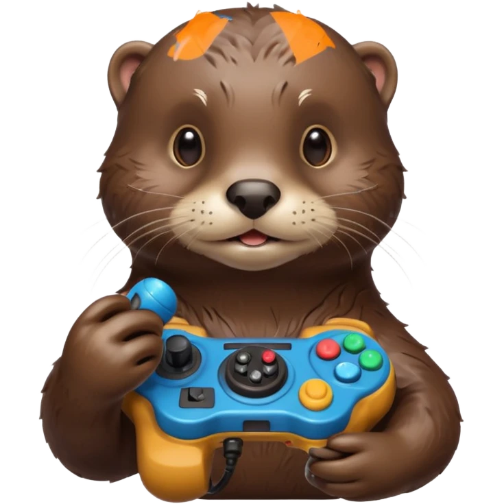 🦦 with joystick emoji