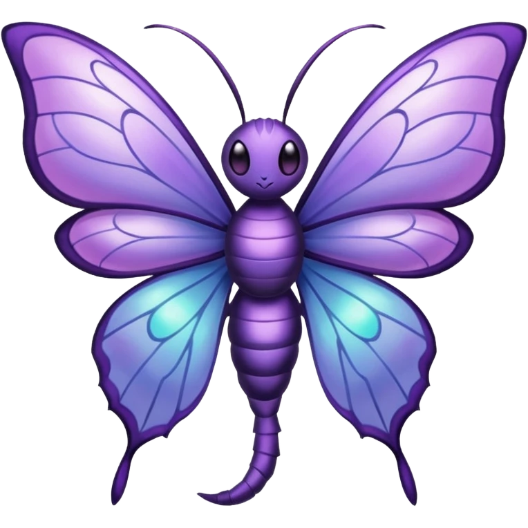 Venomoth-Haunter-Butterfree-Lunala-Fakémon-hybrid-creature (full body)  emoji