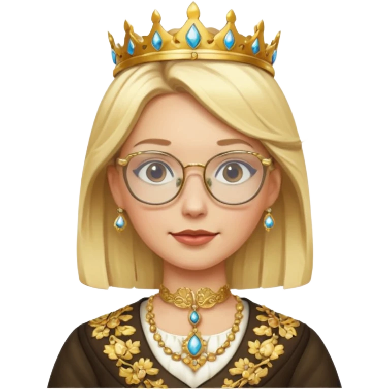 glasses blonde royal  emoji