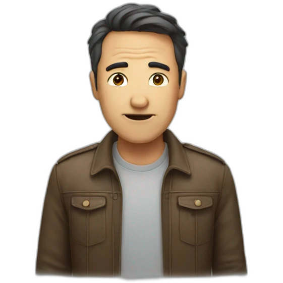 man saying stop emoji