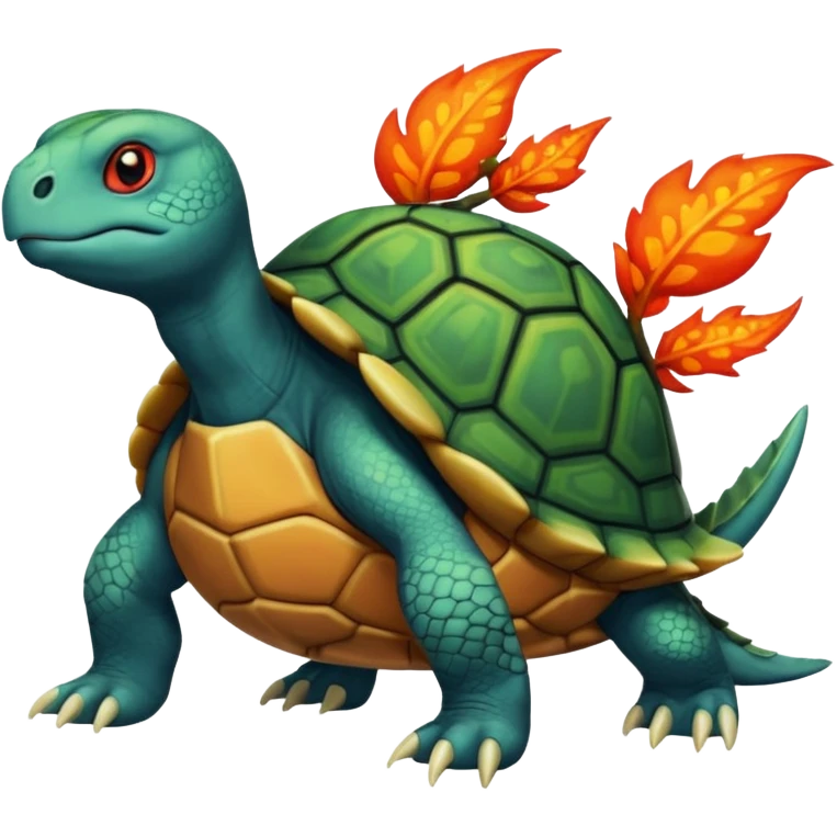 Turtle-Salandit-Salamence-Turtwig-Fakémon-fusion-hybrid-creature emoji