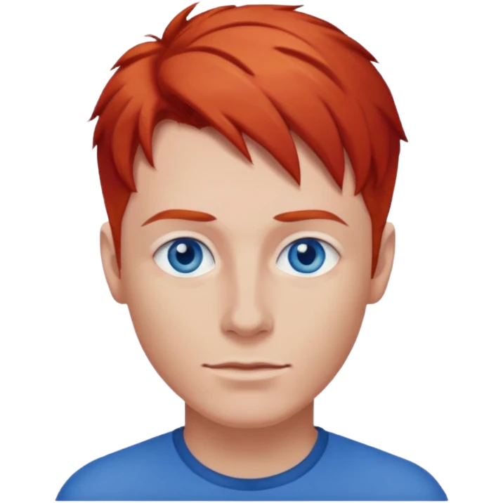 Fisher red hair man emoji