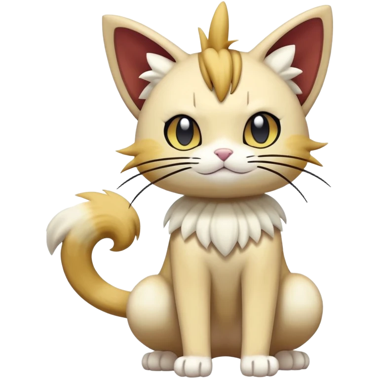 Delcatty-Meowth-Pokémon-Fakémon-hybrid-creature (full body) emoji