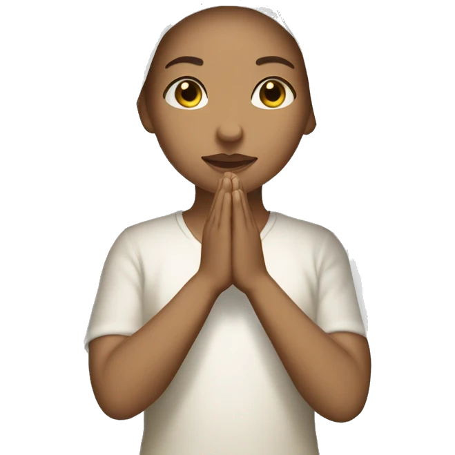 Light skin girl praying with white veil  emoji