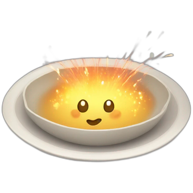 cute plate firework emoji