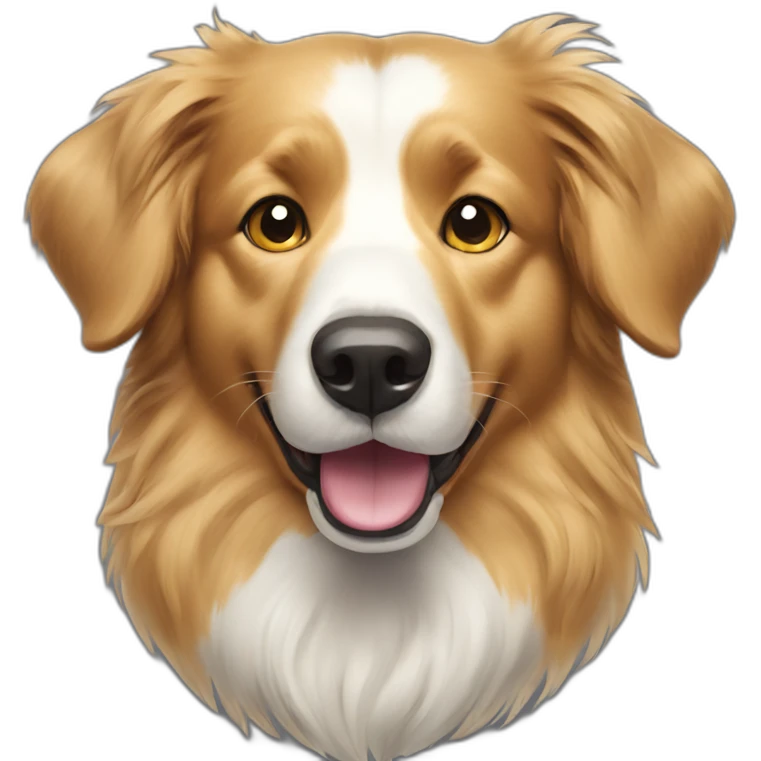 border collie golden retriever dog emoji
