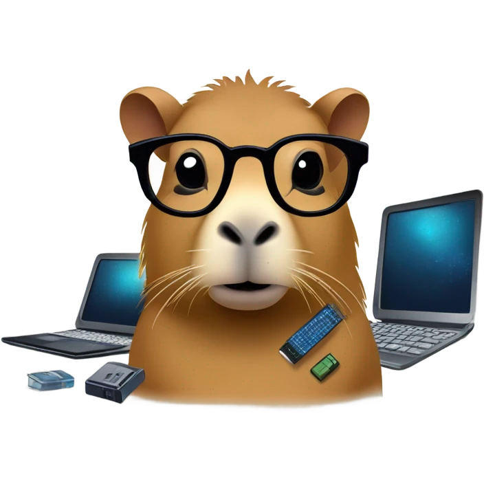 capybara tech genius emoji