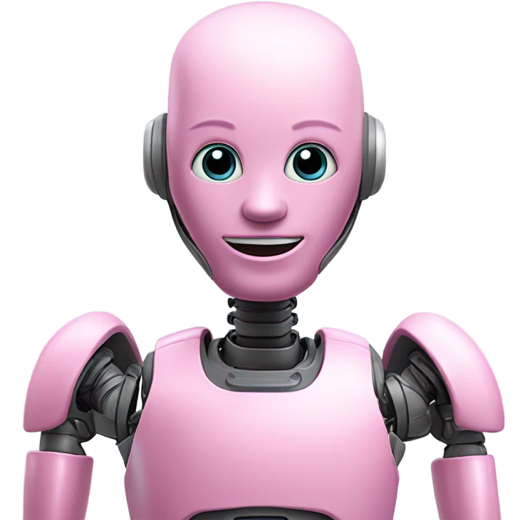 humanoid pink robot emoji