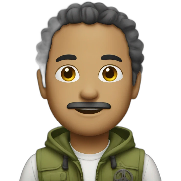 One peace  emoji