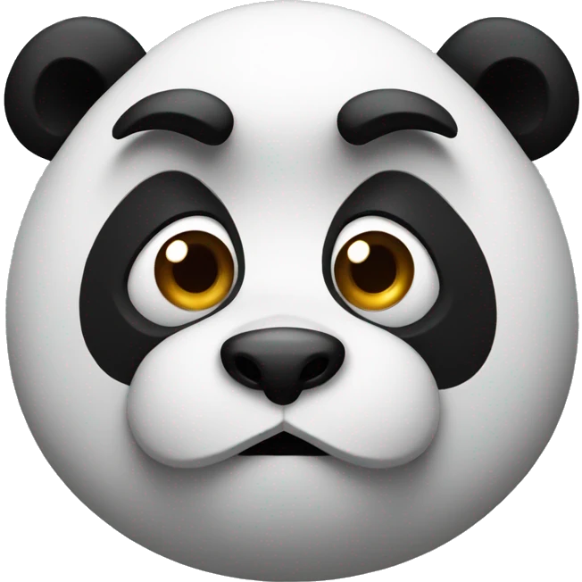suspicious panda emoji