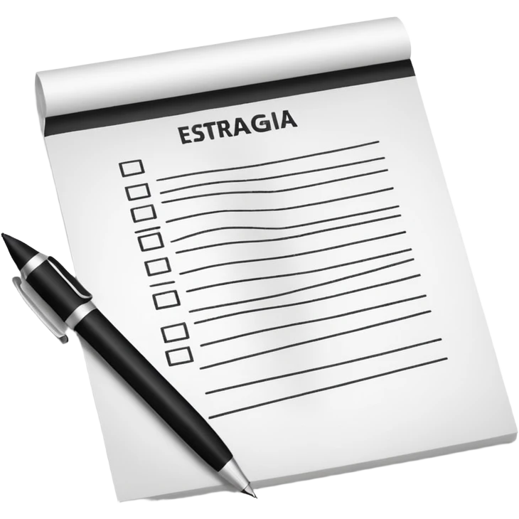 paper with a pen that says Estrategia Fiscal emoji