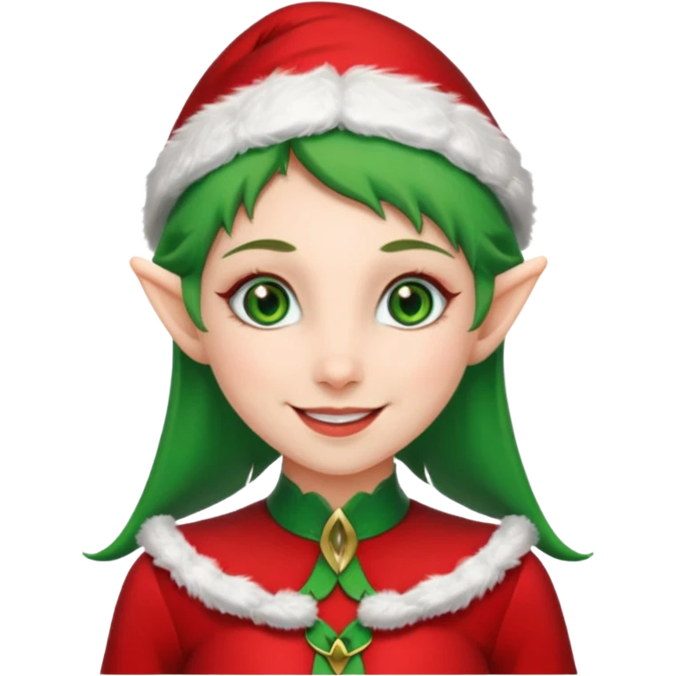 female santa elf emoji