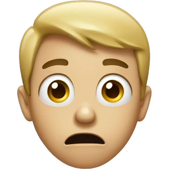 Confused and shocked emoji