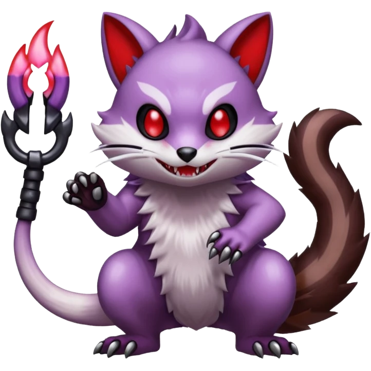 Badass Wisteria Demonic Furret-Machine-Pokémon emoji