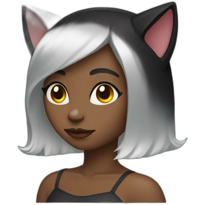 black-cat-girl emoji