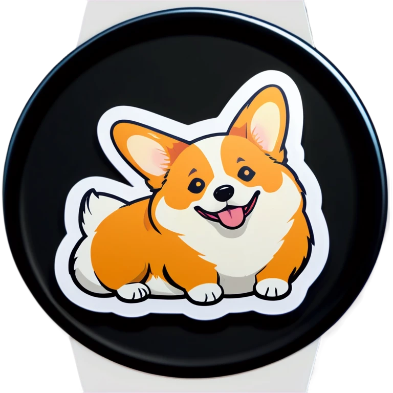 Fat corgi laying emoji