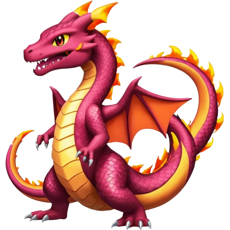 Shiny Charizard-Salazzle-Seviper-Salandit-fusion emoji