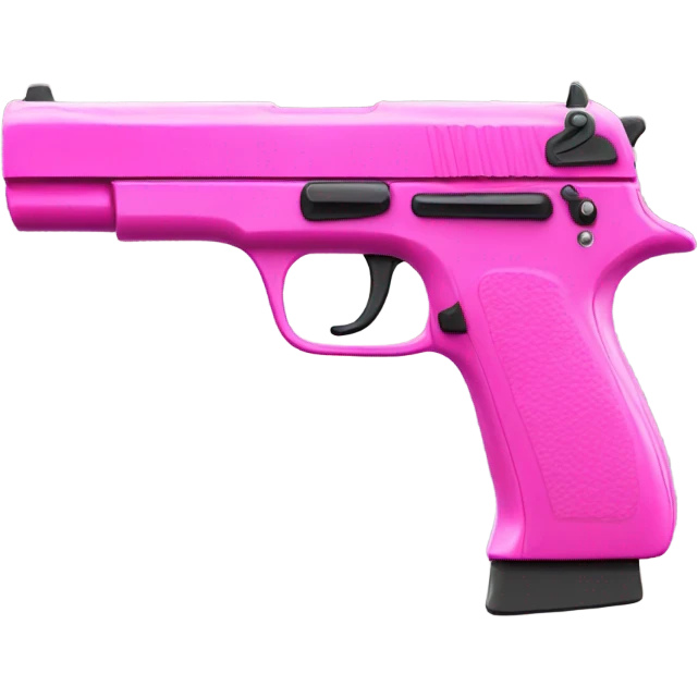 Cool pink gun emoji
