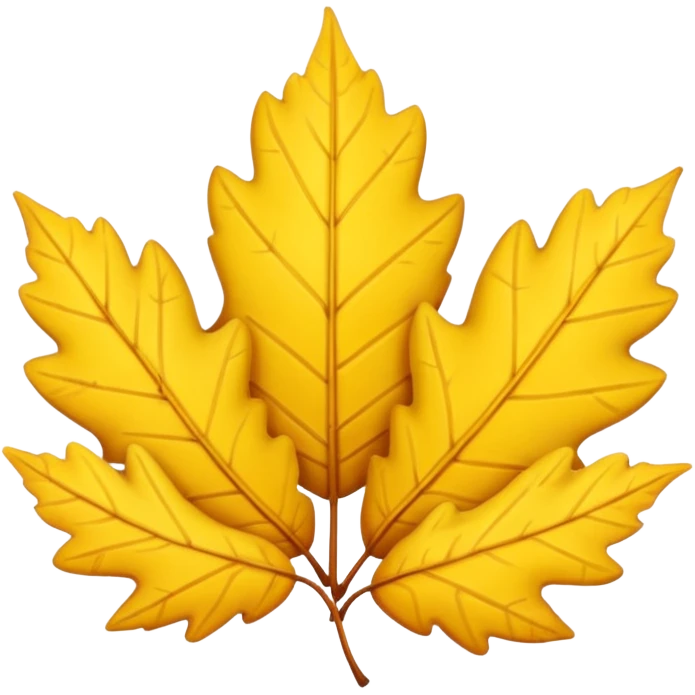 yellow leaves emoji